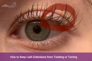 Tips and tricks to prevent lash extensions from twisting, turning, or losing their shape for a neat look
